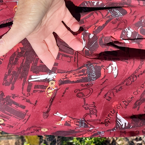 Men's Original Pat O'Brien's short sl cotton shirt, New Orleans, hurricane, sz L - Picture 11 of 14